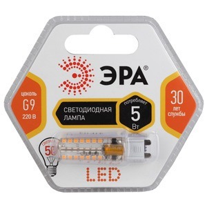 Лампа ЭРА LED smd JCD-5w-corn-827-G9