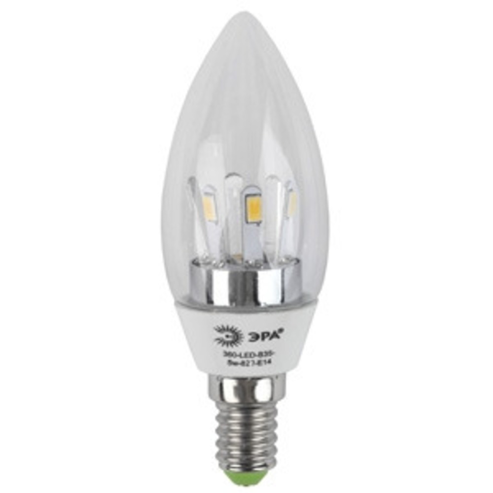 Лампа ЭРА 360-LED B35-5w-840-E14