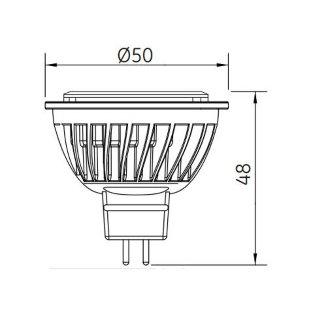 Лампа General Electric LED7/MR16/840/12V/GU5.3/WFL BX 1/8 84634