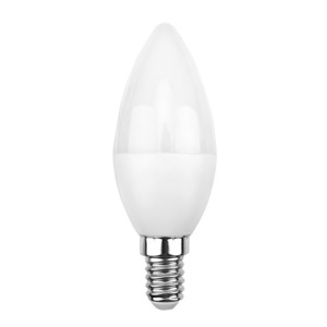 Лампа светодиодная Rexant 604-019 Свеча (CN) 7,5 Вт E14 713 лм 6500 K нейтральный свет, 10шт