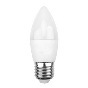 Лампа светодиодная Rexant 604-022 Свеча (CN) 7,5 Вт E27 713 лм 6500 K нейтральный свет, 10шт