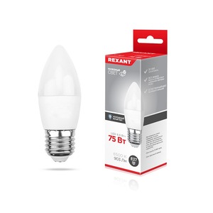 Лампа светодиодная Rexant 604-204 Свеча (CN) 9,5 Вт E27 903 Лм 6500 K (10 штук)