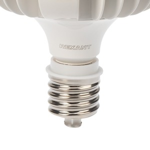 Лампа светодиодная Rexant 604-151 высокомощная 100 Вт E27 с переходником на E40 9500 Лм 4000 K нейтральный свет