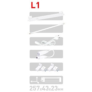 Линейный светодиодный светильник ЭРА L1-T4G5-840-20W
