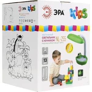 Настольная лампа ЭРА NL-255-G10Q-13W-GR