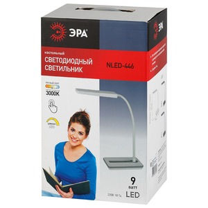 Настольная лампа ЭРА NLED-446-9W-BK