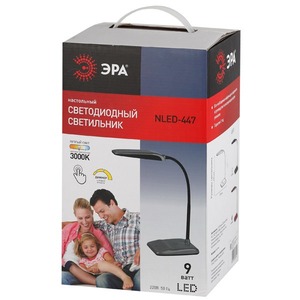Настольная лампа ЭРА NLED-447-9W-R