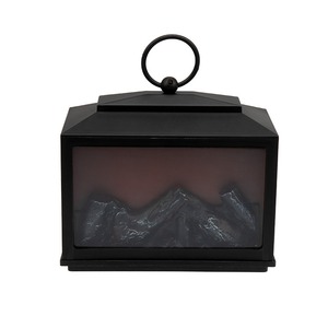 Декоративный камин Neon-Night 511-033 Сканди с эффектом живого огня 18х9х16 см, батарейки 3хС