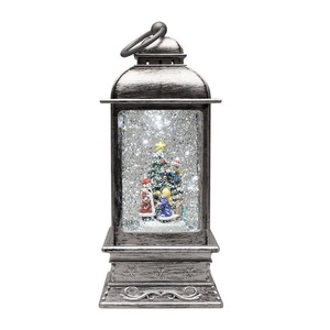 Декоративный фонарь Neon-Night 501-065 с эффектом снегопада и подсветкой «Рождество», белый
