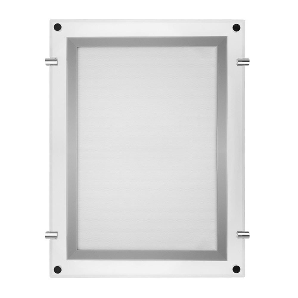 Световая панель бескаркасная тонкая Rexant 670-1283 Постер Crystalline LED подвесная двухсторонняя, габариты 281х368, 7 Вт