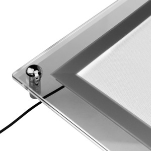 Световая панель бескаркасная тонкая Rexant 670-1287 Постер Crystalline LED подвесная двухсторонняя, габариты 841х1189, 26 Вт