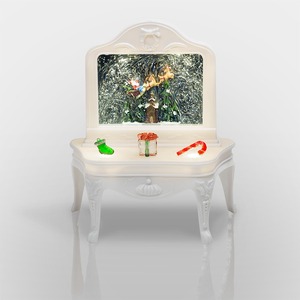 Декоративный светильник Neon-Night 501-064 Столик с эффектом снегопада, подсветкой и новогодней мелодией