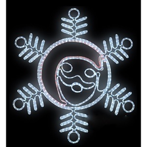 Световая фигура Neon-Night 501-339 Снежинка с Дедом Морозом
