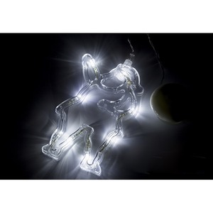 Световая фигура Neon-Night 501-018 Фигура светодиодная "Санта Клаус" на присоске с подвесом