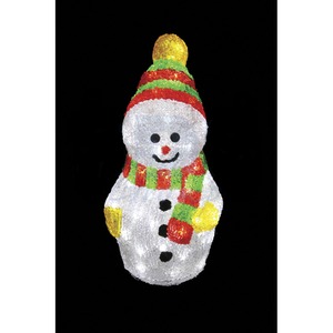 Световая фигура Neon-Night 513-275 Снеговик с шарфом 30 см 40 светодиодов IP 44