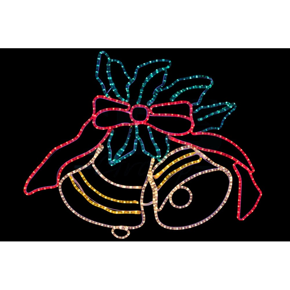 Световая фигура Neon-Night 501-314 Колокольчики с бантиком размер 79*106 см