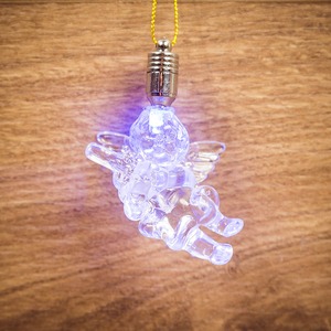 Фигурка подвесная Neon-Night 501-090 Ангел RGB 8*5,5 см