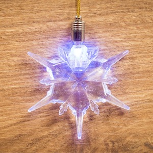 Фигурка подвесная Neon-Night 501-091 "Снежинка" RGB 9,5*9,5 см