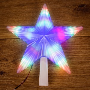 Фигура светодиодная Neon-Night 501-001 Фигура светодиодная Звезда на елку цвет: RGB, 31 LED, 22 см