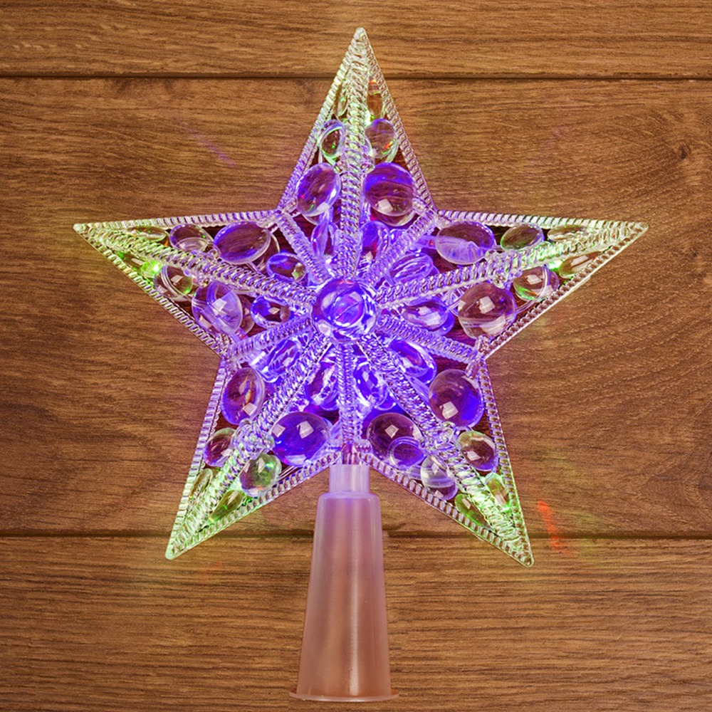 Фигура светодиодная Neon-Night 501-002 Фигура светодиодная Звезда на елку цвет: RGB, 10 LED, 17 см