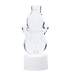 Световая фигура Neon-Night 501-053 Фигура светодиодная на подставке Снеговик с шарфом 2D