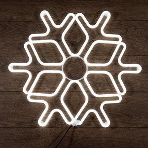 Фигура «Снежинка» Neon-Night 501-325 из гибкого неона, 60х60 см, цвет свечения белый