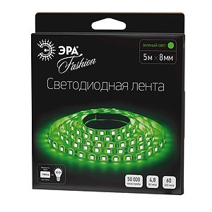 Лента светодиодная ЭРА LS3528-120LED-IP20-G-5m