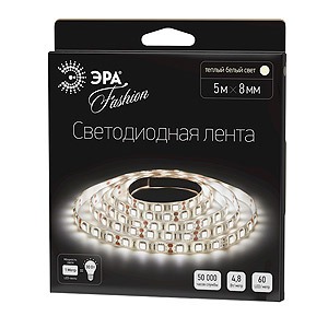 Лента светодиодная ЭРА LS3528-120LED-IP65-WW-eco-5m