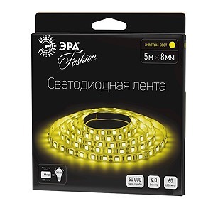Лента светодиодная ЭРА LS3528-120LED-IP65-Y-5m