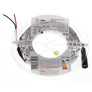 Лента светодиодная ЭРА LS3528-60LED-IP20-WW-eco-3m