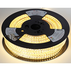 Лента светодиодная ЭРА 3528-220-120LED-IP67-WW-20m