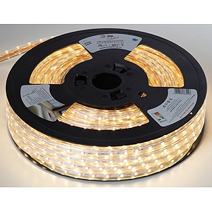 Лента светодиодная ЭРА 3528-220-60LED-IP67-WW-25m