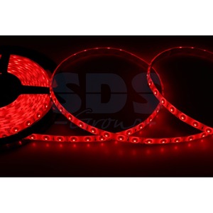 Лента светодиодная Lamper 141-351 8 мм, IP65, SMD 2835, 60 LED/m, 12 V, цвет свечения красный (5 метров)