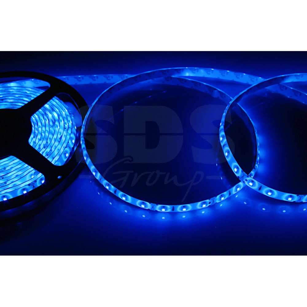 Лента светодиодная Lamper 141-353 8 мм, IP65, SMD 2835, 60 LED/m, 12 V, цвет свечения синий (5 метров)
