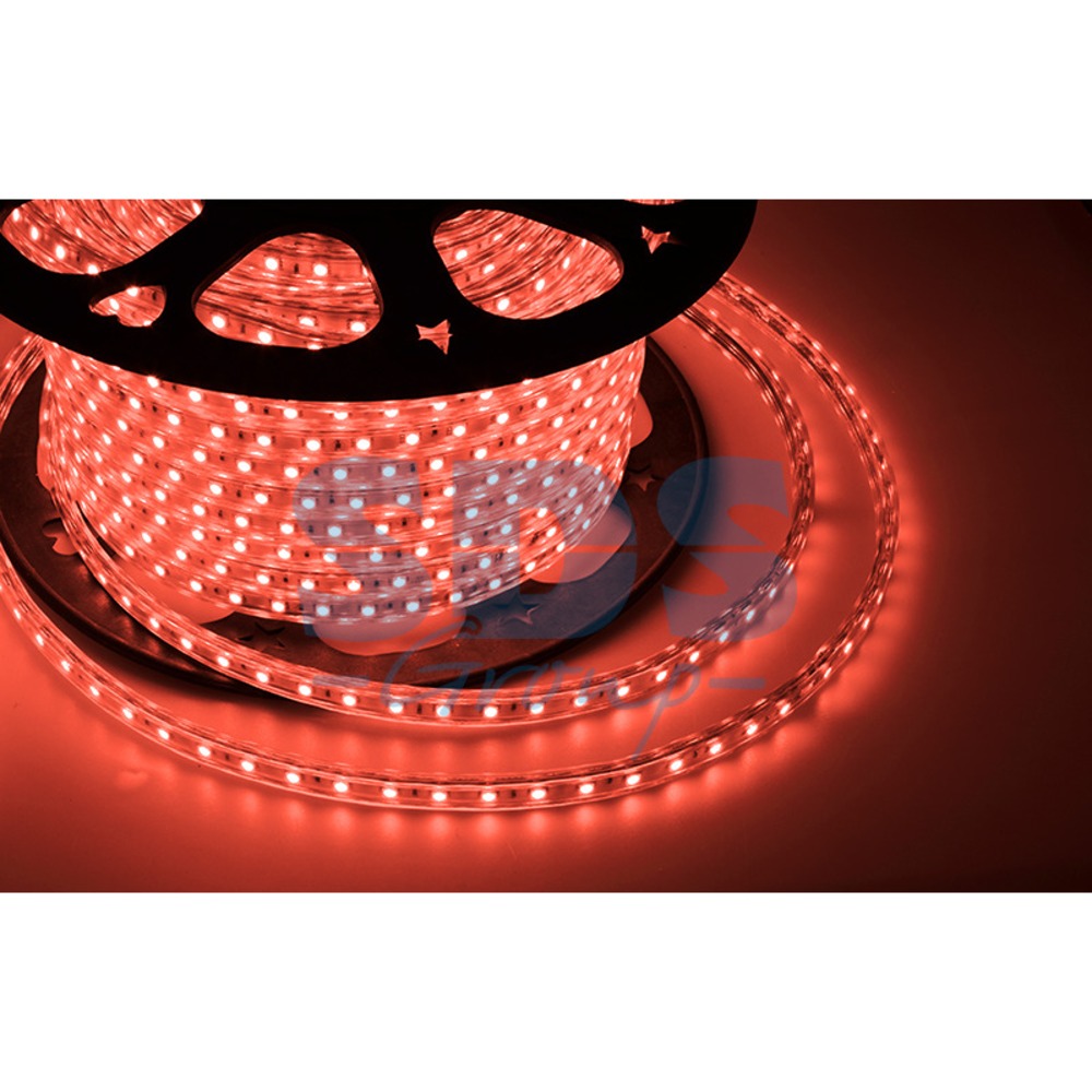 Лента светодиодная Neon-Night 142-601 LED лента 220 В, 10х7 мм, IP67, SMD 2835, 60 LED/m, цвет свечения красный (100 метров)