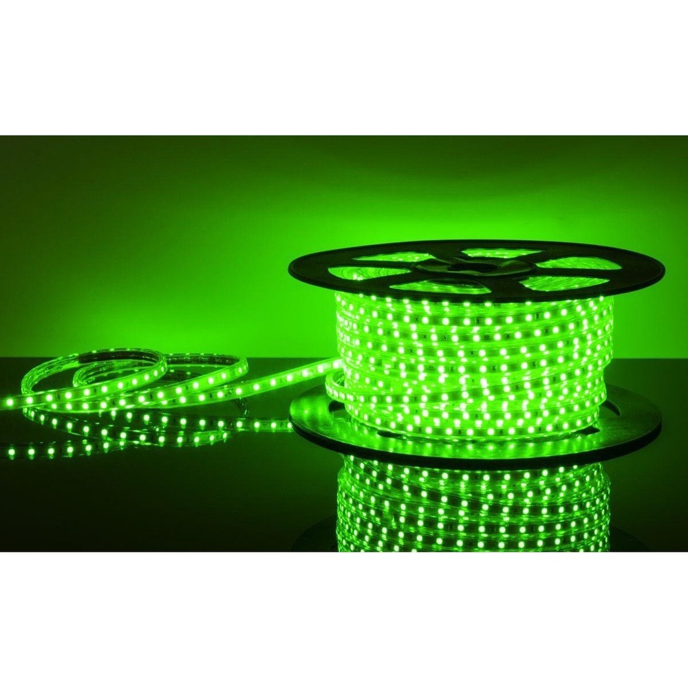 Лента светодиодная Neon-Night 142-104 LED лента 220 В, 13х8 мм, IP67, SMD 5050, 60 LED/m, цвет свечения зеленый (100 метров)