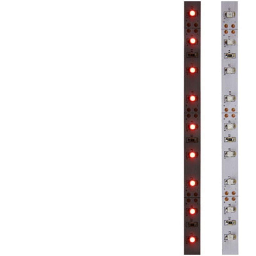 LED лента Lamper 141-331 открытая, 8 мм, IP23, SMD 2835, 60 LED/m, 12 V, цвет свечения красный