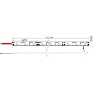 LED лента Lamper 141-337 открытая, 8 мм, IP23, SMD 2835, 60 LED/m, 12 V, цвет свечения розовый