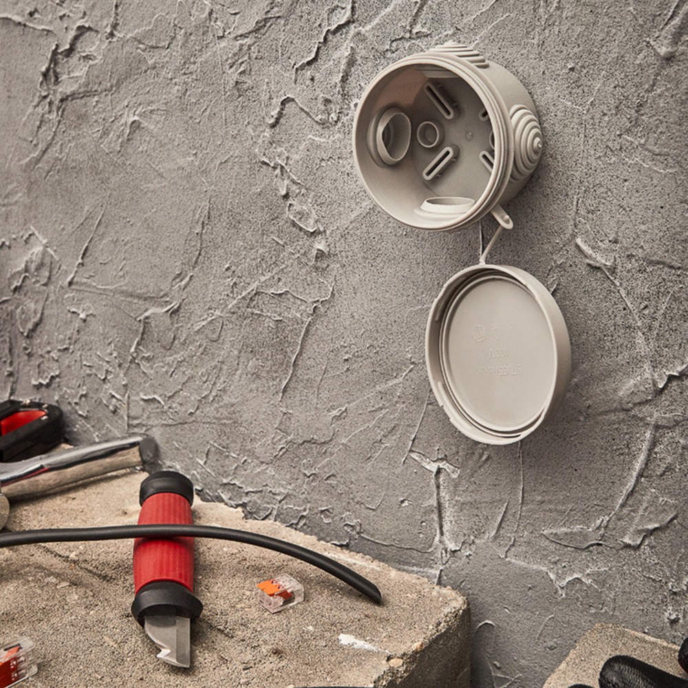 Коробка распаячная Rexant 28-3008 ОУ, 65х40 мм, IP54 (УПр 65/40.1.3)