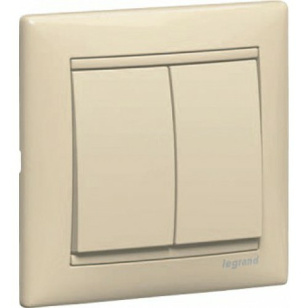 Выключатель двухклавишный Legrand 774308 Valena