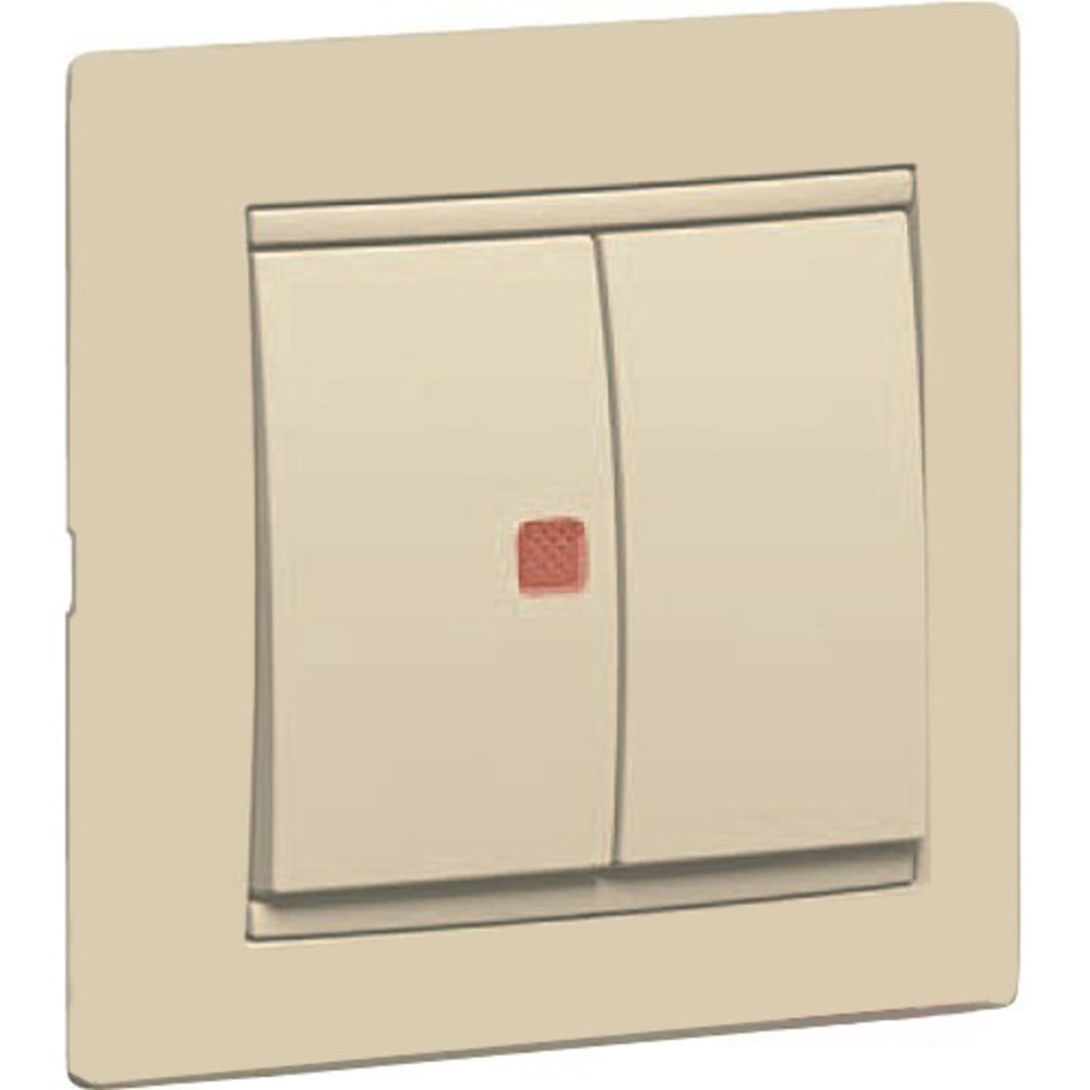 Выключатель двухклавишный Legrand 774345 Valena