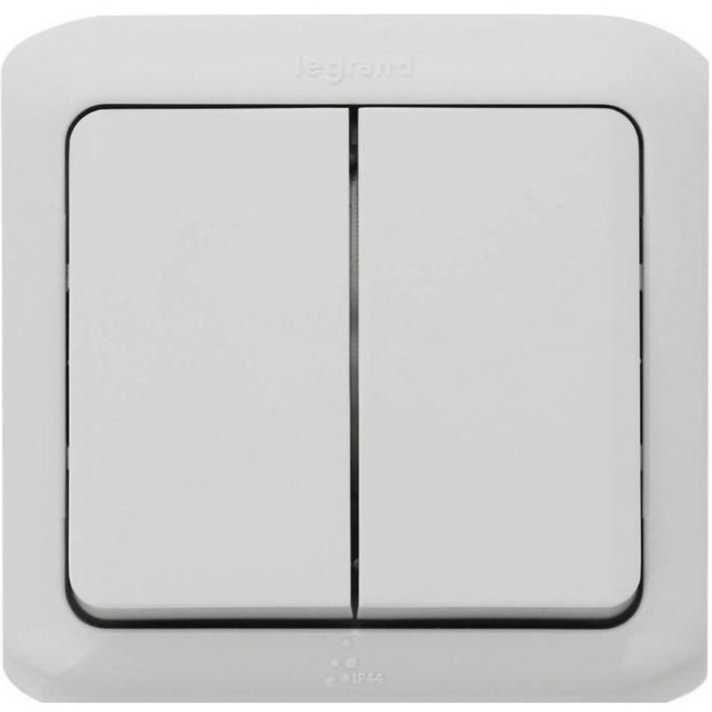Выключатель двухклавишный Legrand 782332 Quteo