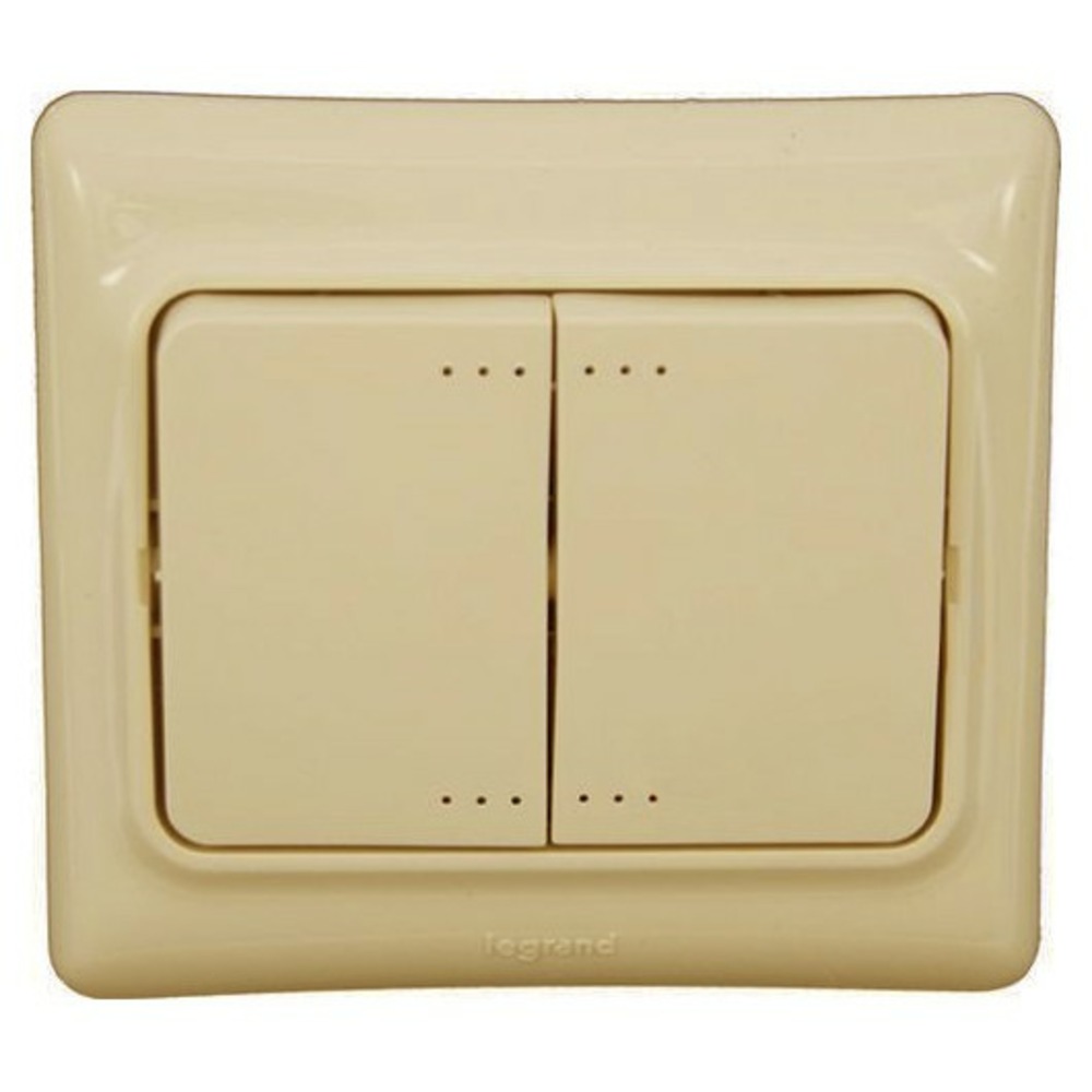 Выключатель двухклавишный Legrand 782133 Kaptika