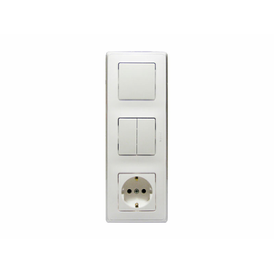 Выключатель двухклавишный Legrand 773644 Cariva