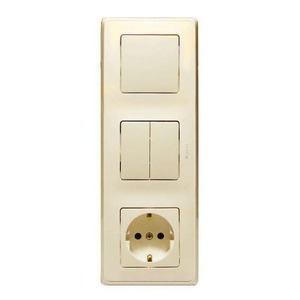 Выключатель двухклавишный Legrand 773744 Cariva