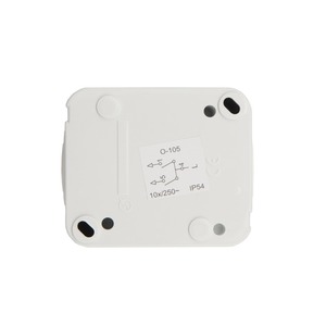 Выключатель двухклавишный Kranz KR-78-0602 Mini OG открытой установки, IP54 белый