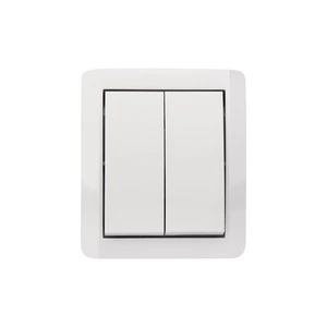 Выключатель двухклавишный Kranz KR-78-0832 INDUSTRIAL IP54, о/у, белый