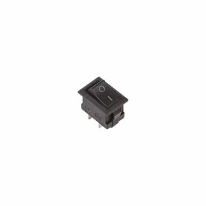 Выключатель клавишный Rexant 36-2010 250V 3А (2с) ON-OFF черный Micro, 10шт