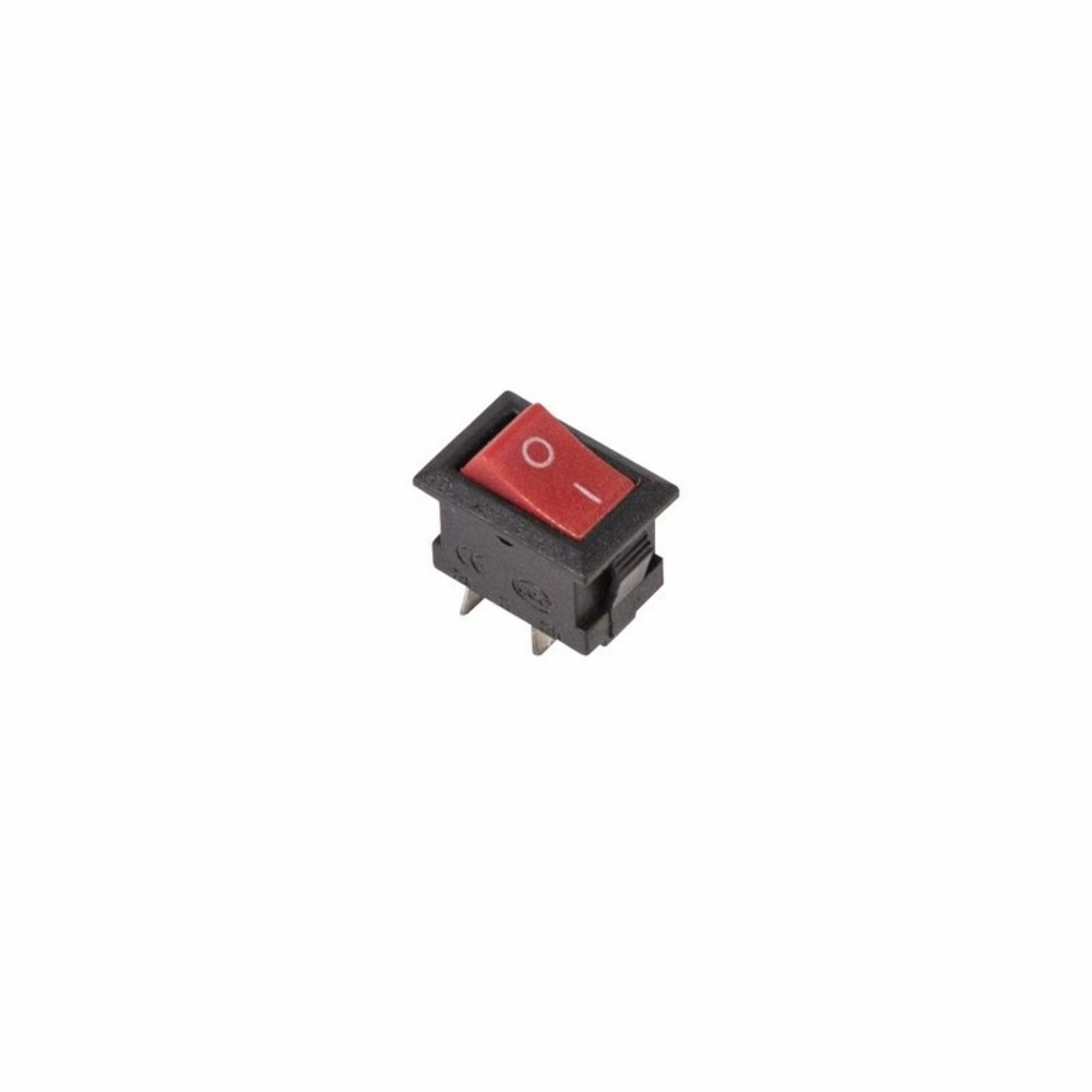 Выключатель клавишный Rexant 36-2011 250V 3А (2с) ON-OFF красный  Micro, 10шт
