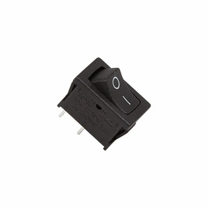 Выключатель клавишный Rexant 36-2110 250V 6А (2с) ON-OFF черный Mini, 10шт